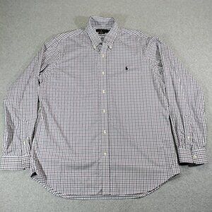 Polo Ralph Lauren Classic Fit Performance Shirt Mens XL Plaid Stretch Buttondown